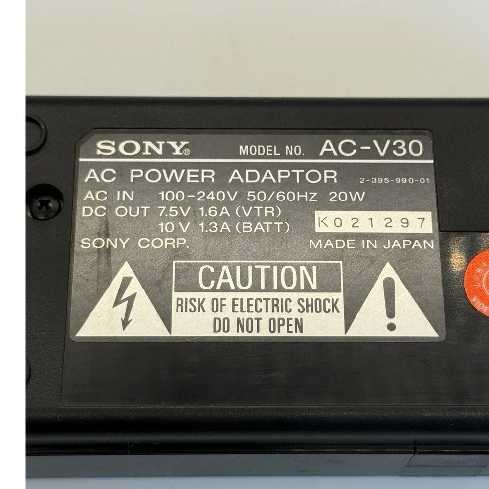 VTG Sony AC-V30 AC Power Adaptor & Battery Charger Camcorder Camera OEM AC-VQ800